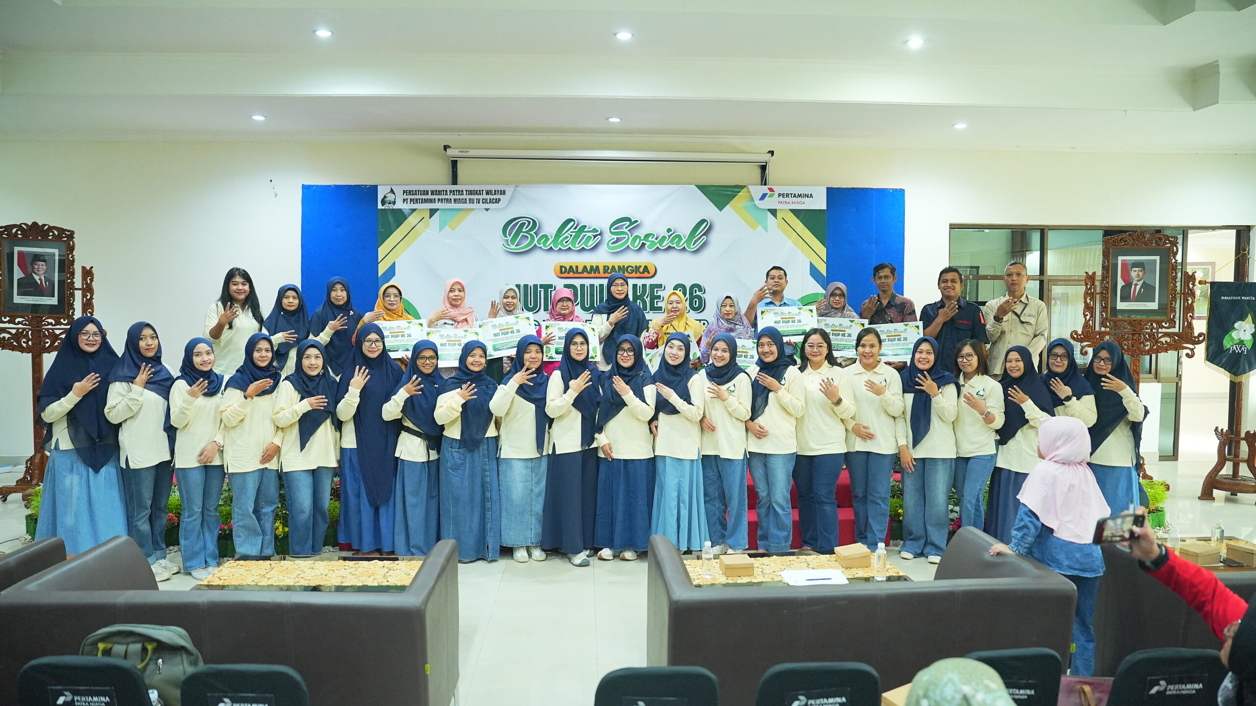 Merawat Kepedulian di HUT ke-26, PWP RU IV Cilacap Bagikan 785 Paket Sembako
